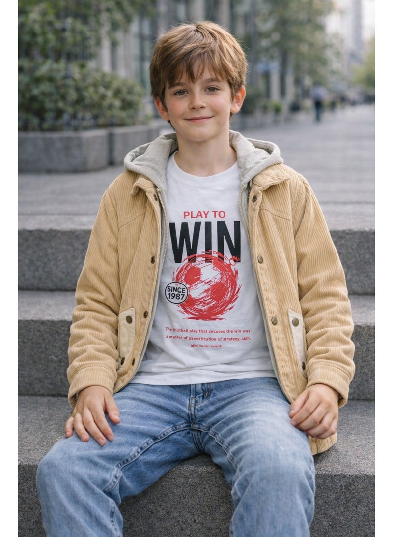 جيزرا طقم ولادي شيك مناسب للخروج والدراسة، تصميم عصري مريح، ملابس أطفال ولادي بجودة عالية، اختيار مثالي لكل يوم. - Image 2